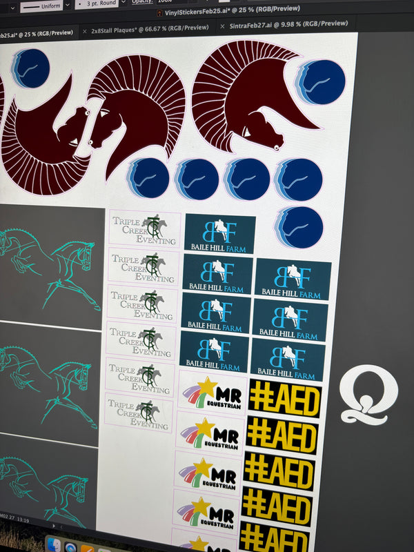 Barn Logo Vinyl Stickers