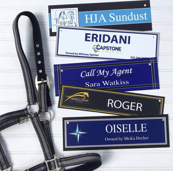 Custom Stall Plaque