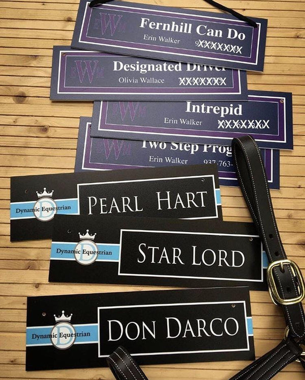 Custom Stall Plaque