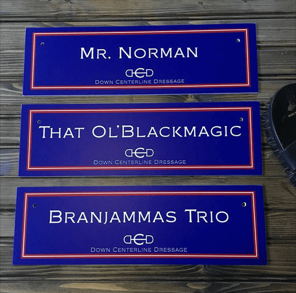 Custom Stall Plaque