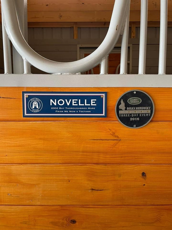 Custom Stall Plaque