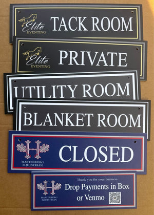 Custom Stable Plaques
