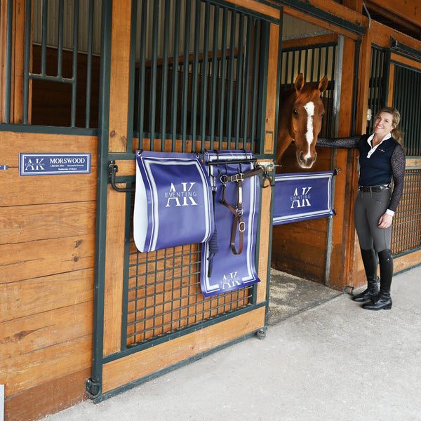 Custom stall guards barn colors Equestrian horse show Eventing Dressage