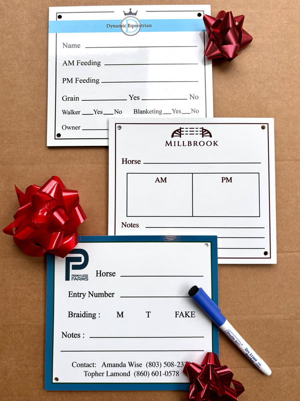 Dry Erase Stall Plates