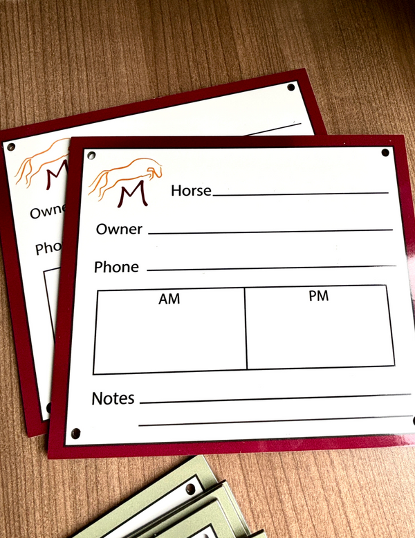 Dry Erase Stall Plates