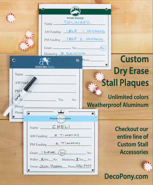 Dry Erase Stall Plates