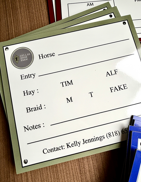 Dry Erase Stall Plates