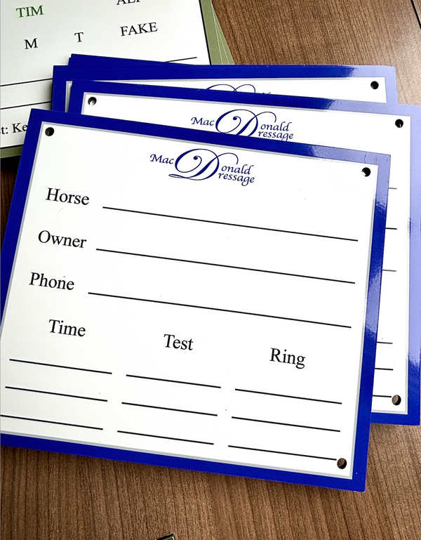 Dry Erase Stall Plates