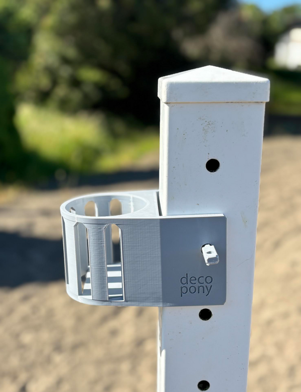 phone or cup holder for horse jump