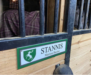 Custom Stall Plaque